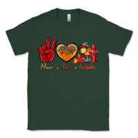 Sports Green peace love firefighter Classic Tee - NancyCooperArtShop