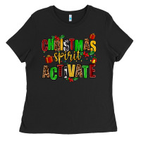 Black christmas spirit activate Ladies Tee - AdoDesignShop