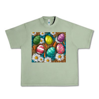 Oil Green Easter eggs Urban Heavy Tee - NancyCooperArtShop