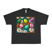 Pigment Black Easter eggs Urban Heavy Tee - NancyCooperArtShop