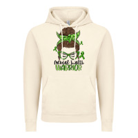 Vintage Artic messy bun mental health warrior Vintage Hoodie - MaliasSmallBusiness