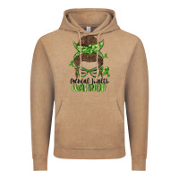 Vintage Coffee messy bun mental health warrior Vintage Hoodie - MaliasSmallBusiness