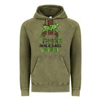 Vintage Olive messy bun mental health warrior Vintage Hoodie - MaliasSmallBusiness