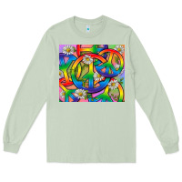 Matcha Pride LGBTQ+ Peace Tumbler Long Sleeve Tee - BundleAndBundleShop