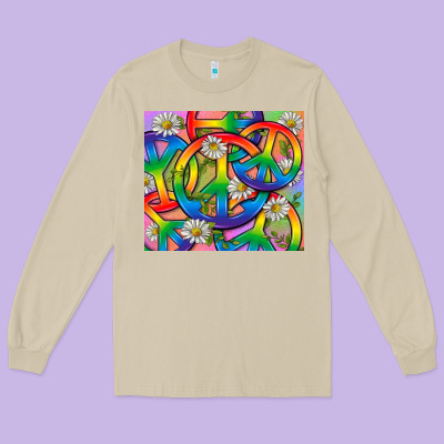 Pride Lgbtq+ Peace Tumbler Long Sleeve Tee Designed By Bundleandbundleshop