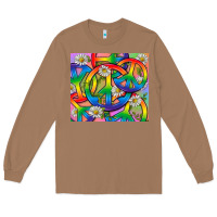 Toasted Coconut Pride LGBTQ+ Peace Tumbler Long Sleeve Tee - BundleAndBundleShop