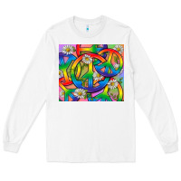 White Pride LGBTQ+ Peace Tumbler Long Sleeve Tee - BundleAndBundleShop