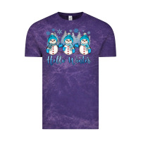 Cloud Purple snowman hello winter Vintage Tee - JahusDesignShop