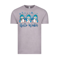 Vintage Zinc snowman hello winter Vintage Tee - JahusDesignShop