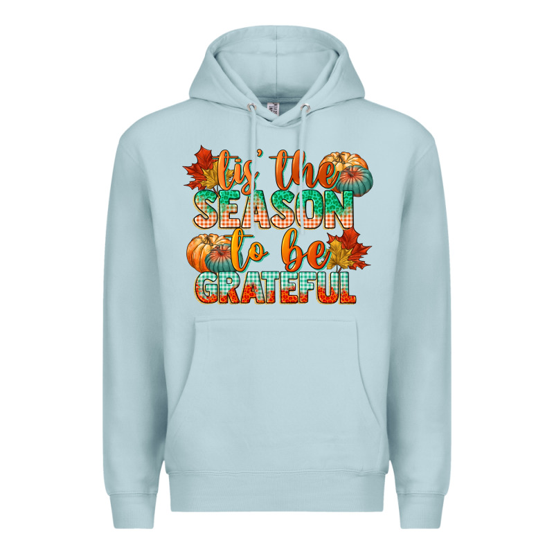 Tis The Season To Be Grateful Premium Hoodie by CowGirlArtShop | Teevron