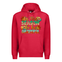Cardinal tis the season to be grateful Premium Hoodie - CowGirlArtShop