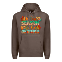 Coffee tis the season to be grateful Premium Hoodie - CowGirlArtShop