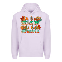 Lilac tis the season to be grateful Premium Hoodie - CowGirlArtShop