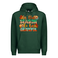 Sports Green tis the season to be grateful Premium Hoodie - CowGirlArtShop
