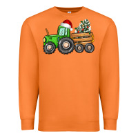 Carrot christmas tractor Premium Sweatshirt - CowGirlArtShop