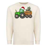 Sandshell christmas tractor Premium Sweatshirt - CowGirlArtShop