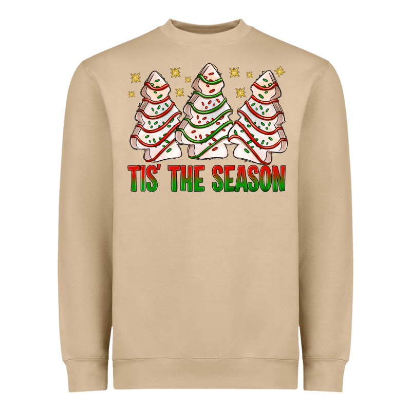 Tis' The Season With Christmas Cakes  Bbs Heavyweight Sweatshirt by BundleAndBundleShop | Teevron
