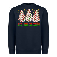 Navy tis' the season with christmas cakes  bbs Heavyweight Sweatshirt - BundleAndBundleShop