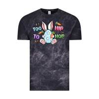 Cloud Black too hip to hop easter Vintage Tee - MaliasSmallBusiness