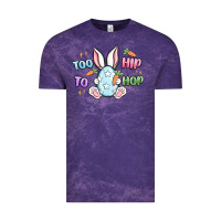 Cloud Purple too hip to hop easter Vintage Tee - MaliasSmallBusiness