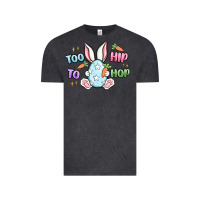 Vintage Black too hip to hop easter Vintage Tee - MaliasSmallBusiness