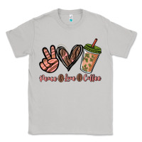 Moon Dust peace love coffee Classic Tee - NancyCooperArtShop
