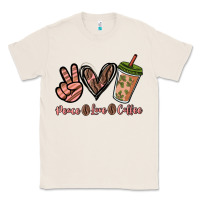 Natural peace love coffee Classic Tee - NancyCooperArtShop