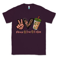 Plum peace love coffee Classic Tee - NancyCooperArtShop