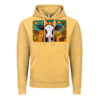Vintage Mustard autumn baby cow Vintage Hoodie - Jasminsmagicworld
