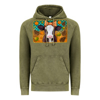 Vintage Olive autumn baby cow Vintage Hoodie - Jasminsmagicworld