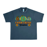 Midnight Navy Orange glitter pumpkin Urban Heavy Tee - NancyCooperArtShop