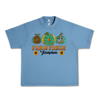Pebble Blue Orange glitter pumpkin Urban Heavy Tee - NancyCooperArtShop