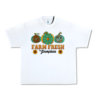 White Orange glitter pumpkin Urban Heavy Tee - NancyCooperArtShop