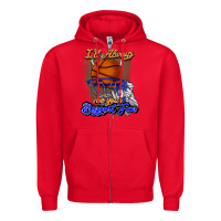 Red I'll always be your biggest fan basketball Zipper Hoodie - NancyCooperArtShop