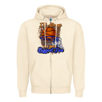 I'll Always Be Your Biggest Fan Basketball Zipper Hoodie | Teevron