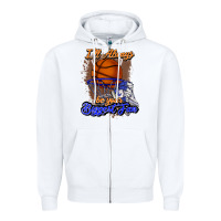 White I'll always be your biggest fan basketball Zipper Hoodie - NancyCooperArtShop