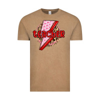 Vintage Coffee teacher lightning bolt valentines day Vintage Tee - MaliasSmallBusiness