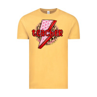 Vintage Mustard teacher lightning bolt valentines day Vintage Tee - MaliasSmallBusiness