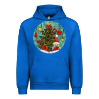 Cobalt christmas tree and gnome Urban Hoodie - BundleAndBundleShop
