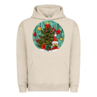 Pigment French Oak christmas tree and gnome Urban Hoodie - BundleAndBundleShop