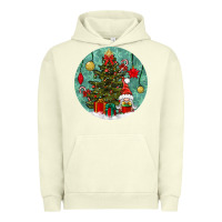 Pigment Pistachio christmas tree and gnome Urban Hoodie - BundleAndBundleShop