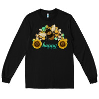 Black bee happy honey comb Long Sleeve Tee - JahusDesignShop