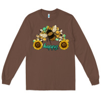Chestnut bee happy honey comb Long Sleeve Tee - JahusDesignShop
