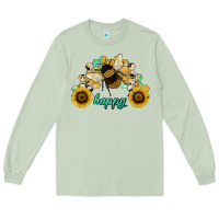 Bee Happy Honey Comb Long Sleeve Tee | Teevron