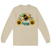 Mushroom bee happy honey comb Long Sleeve Tee - JahusDesignShop