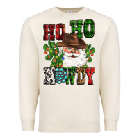Sandshell ho ho howdy santa Premium Sweatshirt - CowGirlArtShop