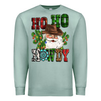 Seafoam ho ho howdy santa Premium Sweatshirt - CowGirlArtShop