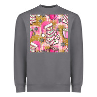 Storm christmas cake and pink mug seamless pattern bbs Heavyweight Sweatshirt - BundleAndBundleShop