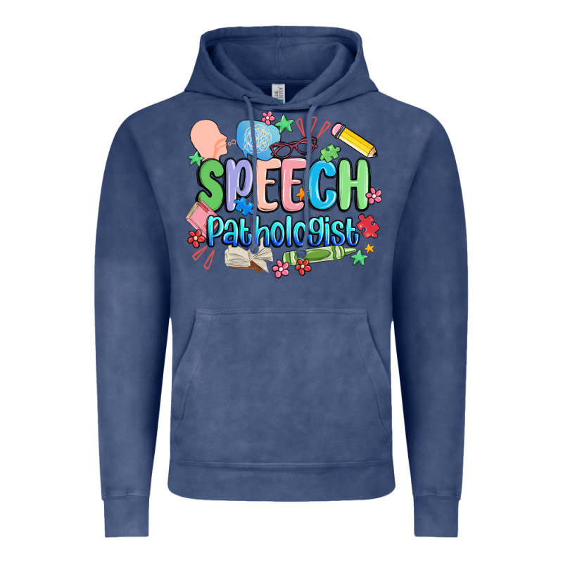 Speech Pathologist Vintage Hoodie by MaliasSmallBusiness | Teevron