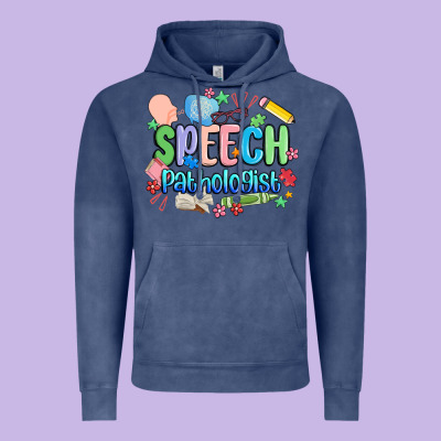 Speech Pathologist Vintage Hoodie Designed By Maliassmallbusiness